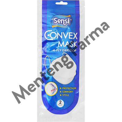 Sensi Convex Mask Earloop Isi 2 Pcs - Menteng Farma