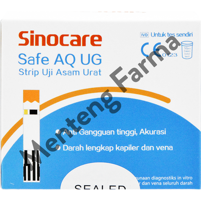 Sinocare Safe AQ UG Alat Cek Gula Darah dan Asam Urat - Menteng Farma