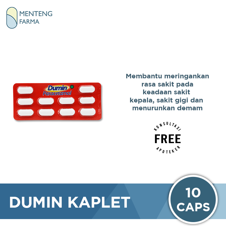 Dumin 500 Mg 10 Kaplet - Pereda Demam, Sakit Kepala dan Sakit Gigi – Apotek