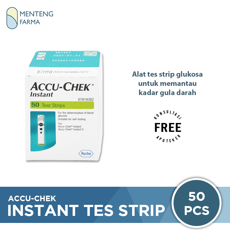 Accu-Chek Instant 50 Test Strip - Tes Strip Gula Darah - Menteng Farma