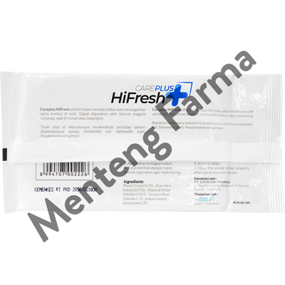 Care Plus HiFresh Calm Washlap Isi 5 Sheets - Tisu Basah Washlap Badan - Menteng Farma