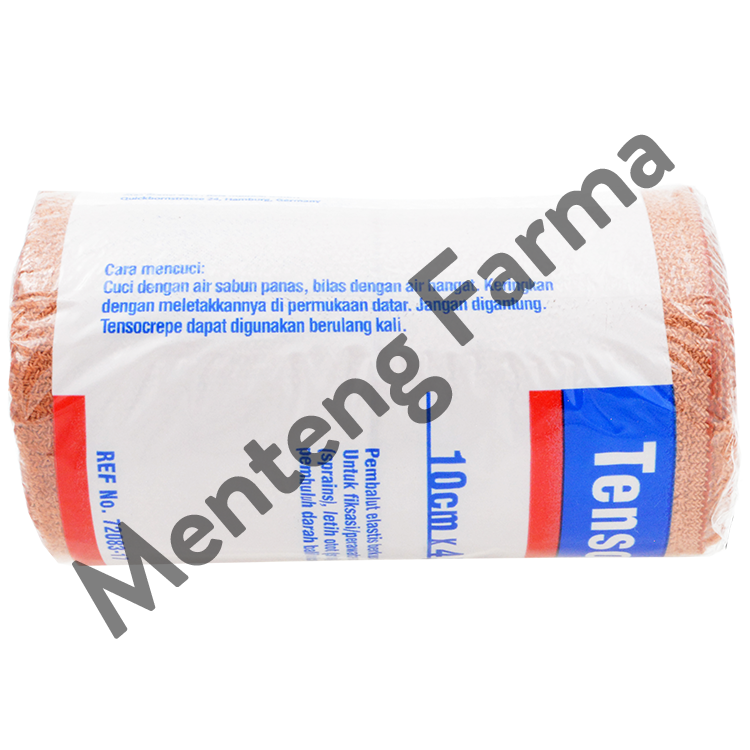 Tensocrepe Perban Elastis 10 CM x 4.5 M - Elastic Bandage Perban Kain Cedera Keseleo - Menteng Farma