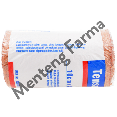 Tensocrepe Perban Elastis 10 CM x 4.5 M - Elastic Bandage Perban Kain Cedera Keseleo - Menteng Farma