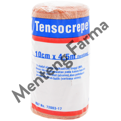 Tensocrepe Perban Elastis 10 CM x 4.5 M - Elastic Bandage Perban Kain Cedera Keseleo - Menteng Farma