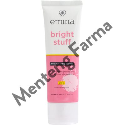 Emina Bright Stuff Moisturizing Cream 20 mL - Krim Pelembap dan Pencerah Kulit Wajah - Menteng Farma