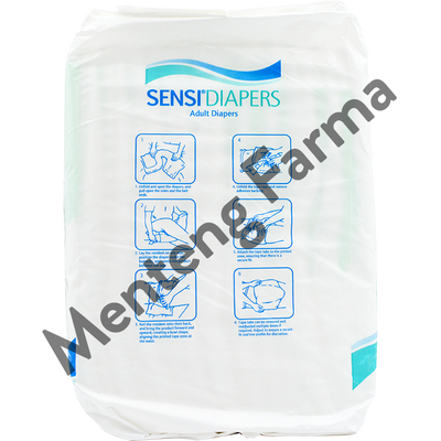 Sensi Adult Diapers M 10 Pcs - Popok Perekat Dewasa Anti Bocor - Menteng Farma