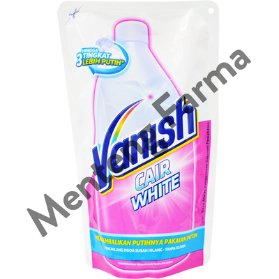 Vanish Cair White Pouch 425 mL - Penghilang Noda Membandel Pakaian Putih Tanpa Klorin - Menteng Farma