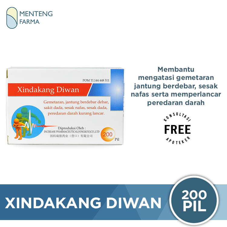 Xindakang Diwan - Obat Herbal Jantung Lemah dan Sering Berdebar - Menteng Farma