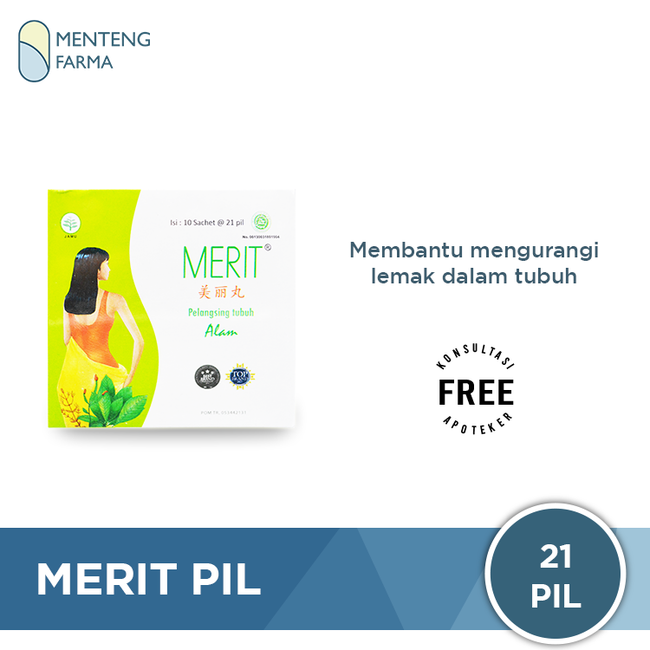 Merit Natural Body Slimming - Penurun Berat Badan, Pelancar BAB - Menteng Farma