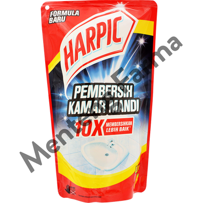 Harpic Lime Pouch 400 ML - Pembersih Kamar Mandi Efektif Membunuh Kuman - Menteng Farma