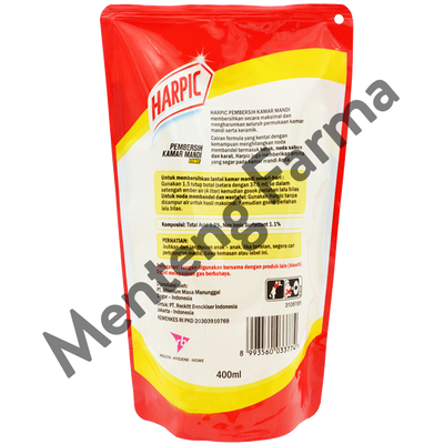 Harpic Lime Pouch 400 ML - Pembersih Kamar Mandi Efektif Membunuh Kuman - Menteng Farma