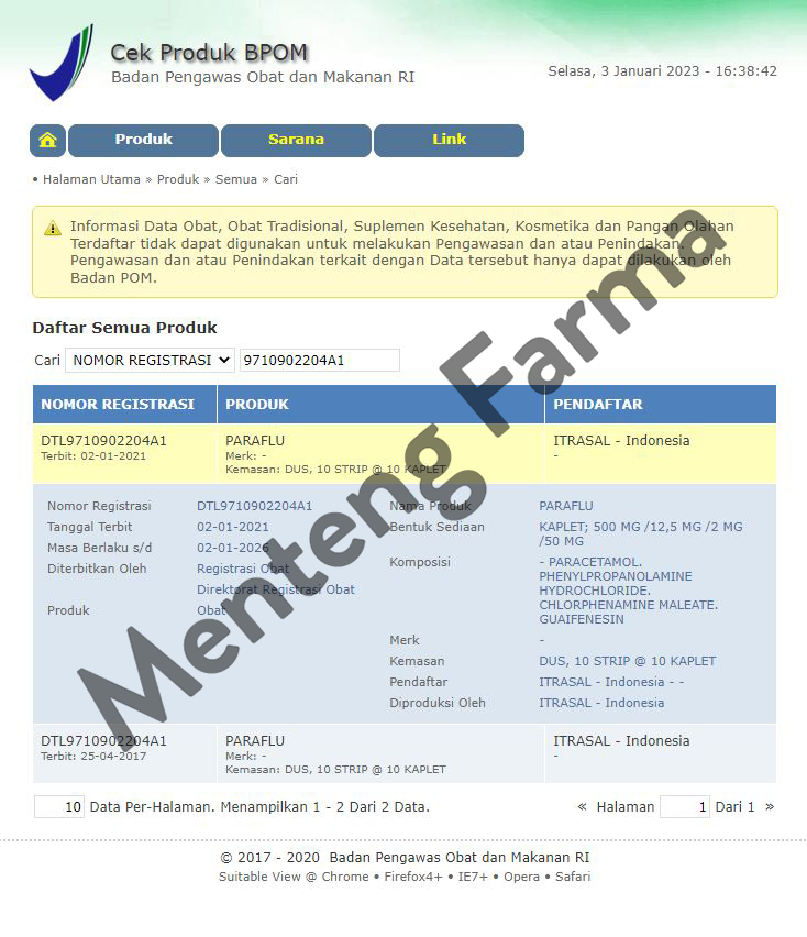 Flucadex 10 Kaplet - Obat Pereda Flu dan Batuk - Menteng Farma