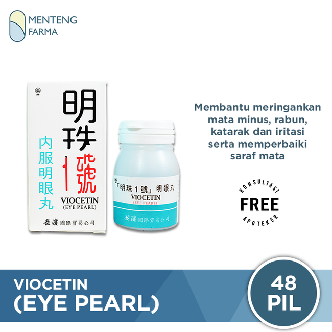 Viocetin (Eye Pearl) - Memelihara Kesehatan Fungsi Mata - Menteng Farma