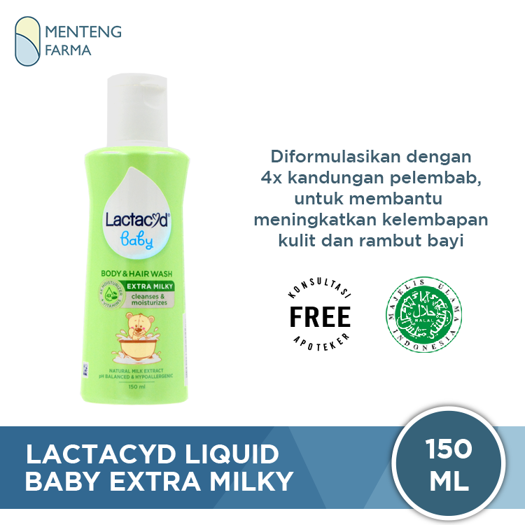 Lactacyd Baby Extra Milky 150 mL - Menteng Farma