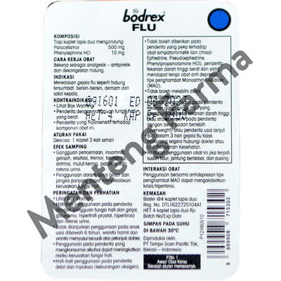 Bodrex Flu 4 Tablet - Menteng Farma