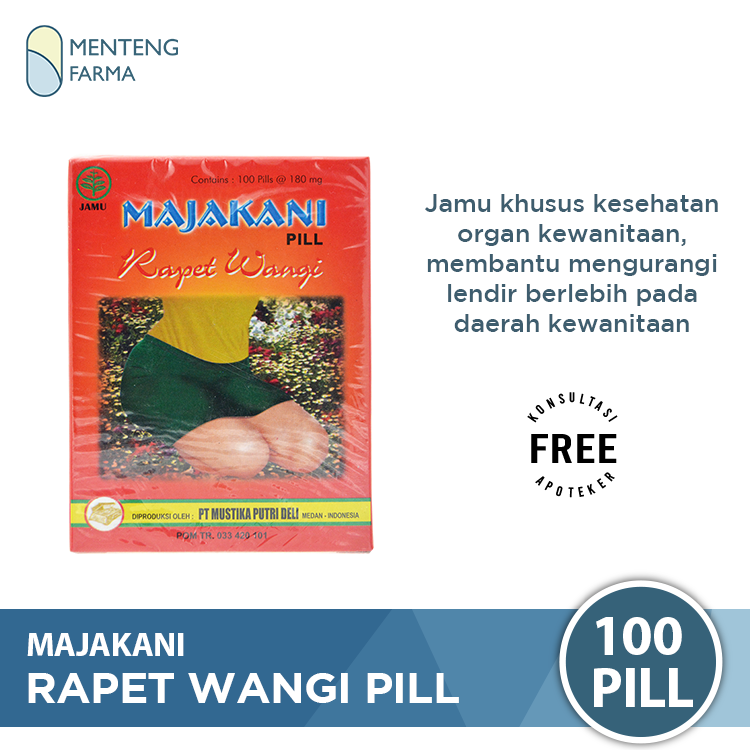 Majakani Rapet Wangi Pill - Jamu Kesehatan Kewanitaan - Menteng Farma