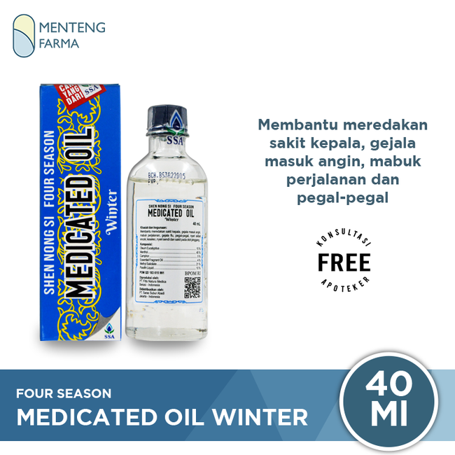 Four Season Medicated Oil Winter 40 mL - Menteng Farma