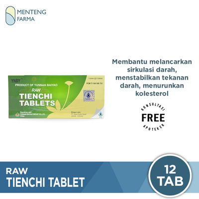 Raw Tienchi Tablets (Saras Subur Abadi) - Menteng Farma