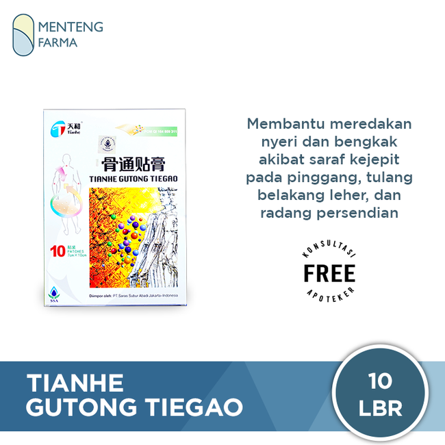 Tianhe Gutong Tiegao (Koyo) - Meredakan Nyeri Otot, Bengkak, Keseleo - Menteng Farma