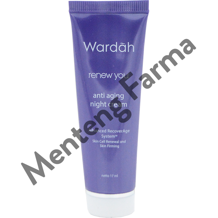 Wardah Renew You Anti Aging Night Cream 17 mL - Pelembab Anti Penuaan - Menteng Farma