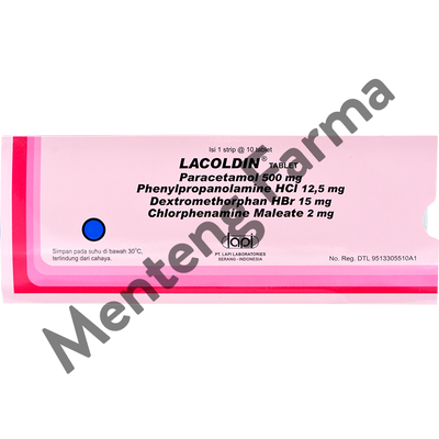 Lacoldin 10 Tablet - Obat Pereda Flu dan Batuk - Menteng Farma