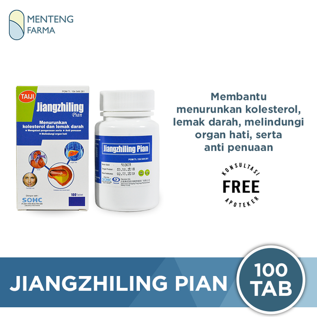 Jiangzhiling Pian - Obat Penurun Kolesterol - Menteng Farma