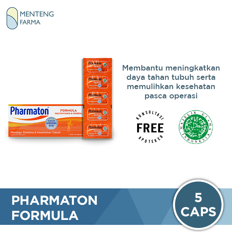 Pharmaton Formula - Suplemen Penambah Energi dan Stamina Tubuh - Menteng Farma