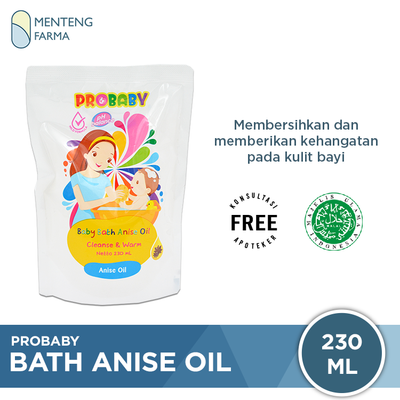 Probaby Bath Anise Oil 230 mL - Sabun Mandi Bayi - Menteng Farma