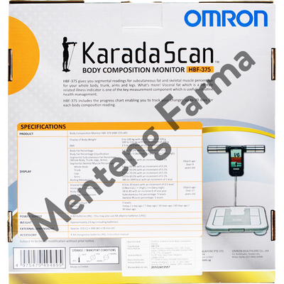 Omron Karada Scan Body Composition Monitor HBF-375 - Alat Pengukur Komposisi Tubuh - Menteng Farma