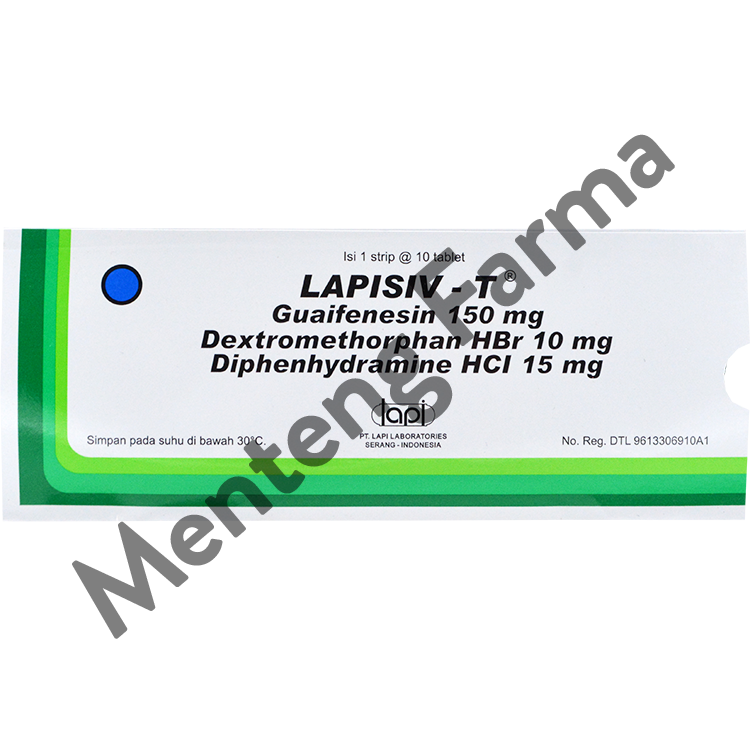 Lapisiv-T 10 Tablet - Obat Batuk Pilek Alergi - Menteng Farma