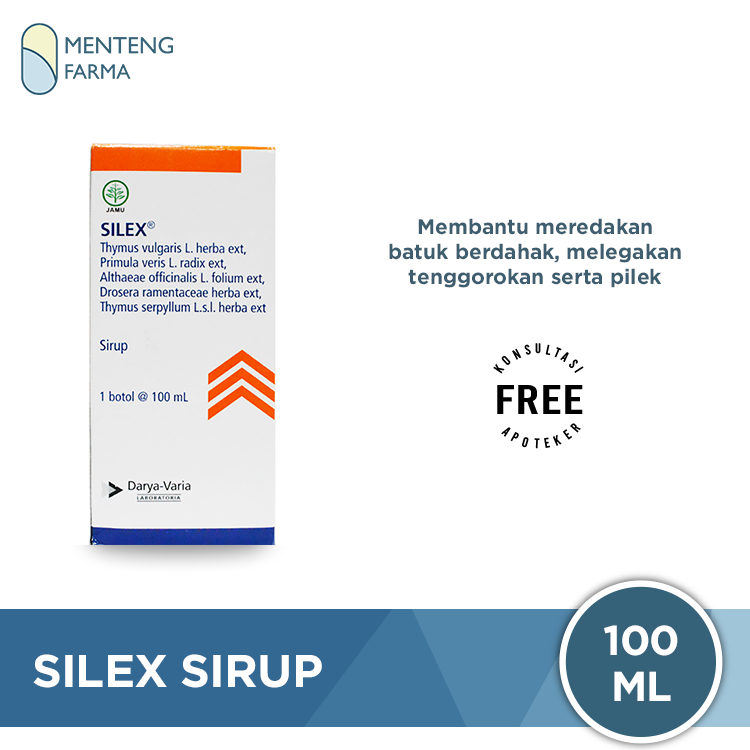 Silex Sirup 100 mL - Obat Baruk Berdahak dan Pilek - Menteng Farma