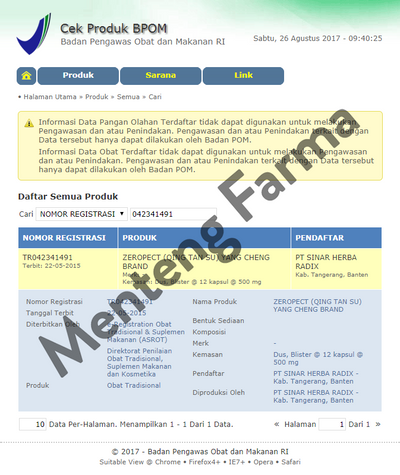 Qing Tan Su (Zeropect) - Obat Batuk Berdahak dan Melegakan Pernapasan - Menteng Farma