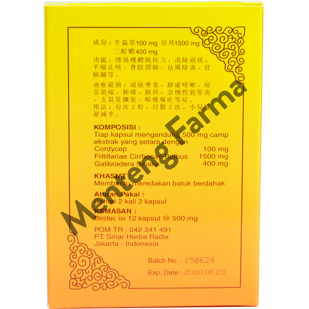 Qing Tan Su (Zeropect) - Obat Batuk Berdahak dan Melegakan Pernapasan - Menteng Farma