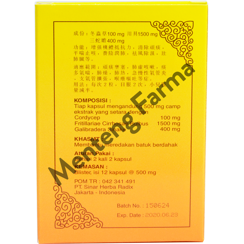 Qing Tan Su (Zeropect) - Obat Batuk Berdahak dan Melegakan Pernapasan - Menteng Farma