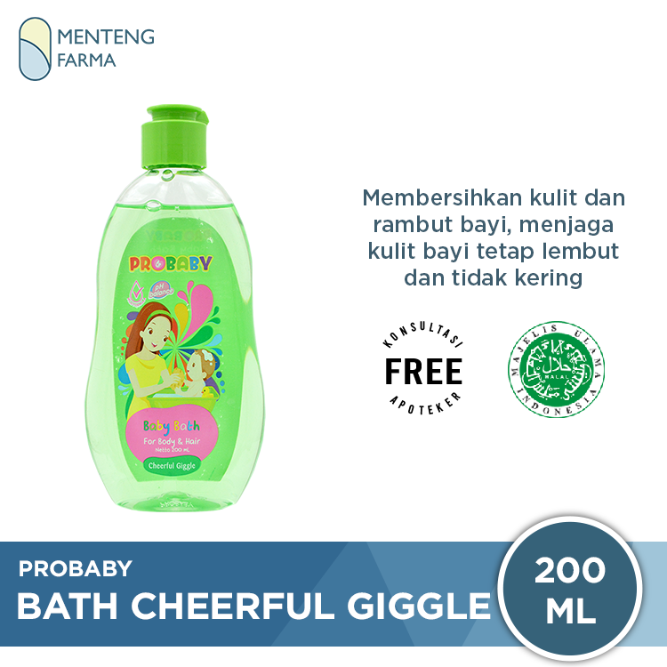 Probaby Bath Cheerful Giggle 200 mL - Sabun dan Shampoo Bayi - Menteng Farma