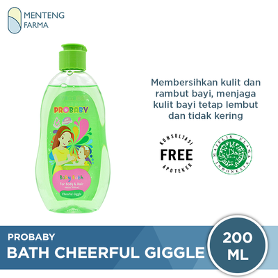 Probaby Bath Cheerful Giggle 200 mL - Sabun dan Shampoo Bayi - Menteng Farma
