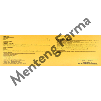 Molagit 10 Tablet - Obat Pereda Diare - Menteng Farma