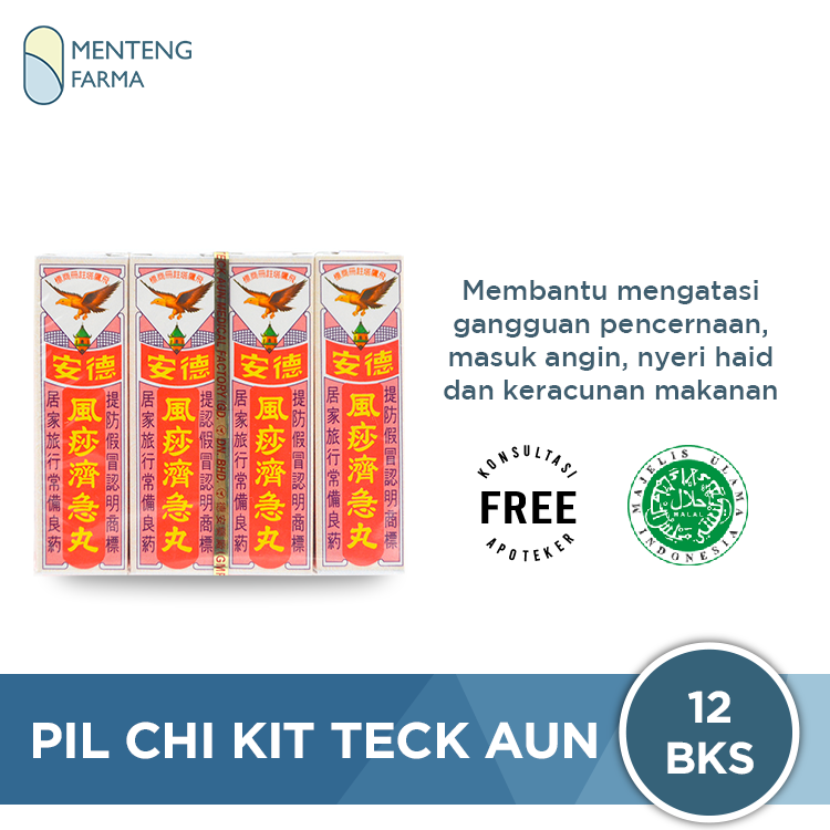 Pil Chi Kit Teck Aun (12 bungkus) - Menteng Farma