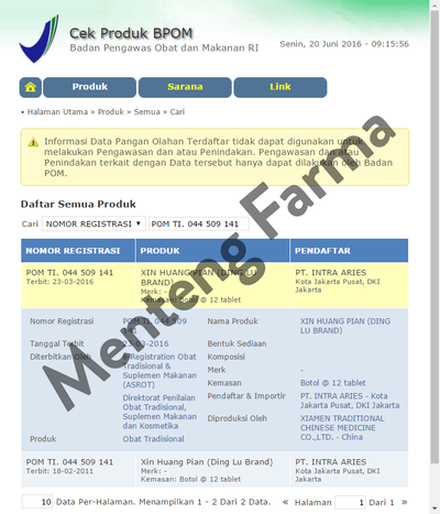 Xinhuang Pian - Meredakan nyeri rematik, peradangan, dan nyeri sendi - Menteng Farma
