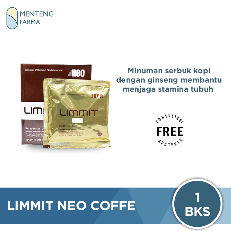 Limmit Neo Coffee Premium Sachet - Kopi Limmit Stamina - Menteng Farma