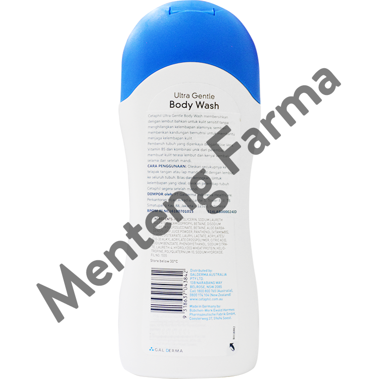 Cetaphil Ultra Gentle Body Wash 500 mL | Pembersih dan Pelembab Tubuh - Menteng Farma