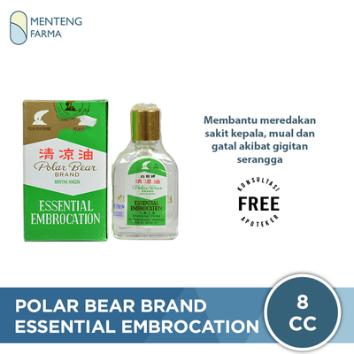 Polar Bear Brand Essential Embrocation (Minyak Angin) 8cc - Menteng Farma