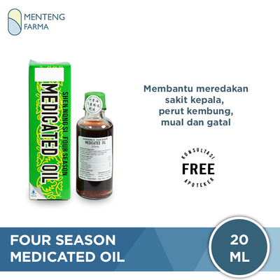 Four Season Medicated Oil 20ml - Menteng Farma