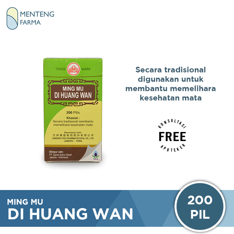 Ming Mu Di Huang Wan - Memelihara dan Meningkatkan Kesehatan Mata – Apotek