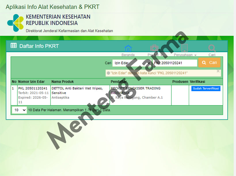 Dettol Anti Bakteri Wet Wipes Sensitive Isi 50 Lembar - Menteng Farma