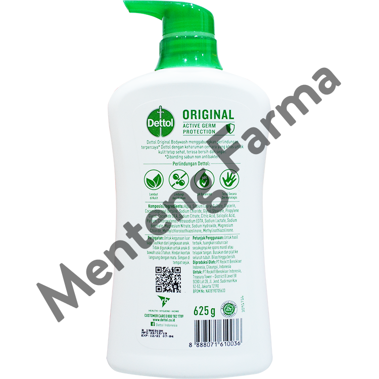 Sabun Mandi Cair Dettol Original - 625 Gram - Menteng Farma