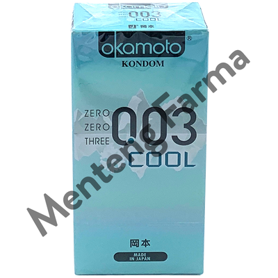 Kondom Okamoto 003 Cool 10 Pcs - Dengan Sensasi Menthol - Menteng Farma