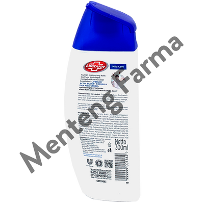 Lifebuoy Sabun Mandi Cair Mild Care 300 ML - Sabun Antibakteri ActivSilver dan Milk Cream - Menteng Farma