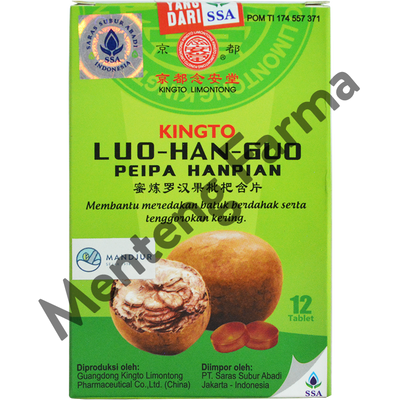 Kingto Luo Han Guo Peipa Hanpian - Permen Obat Batuk Lo Han Kuo - Menteng Farma