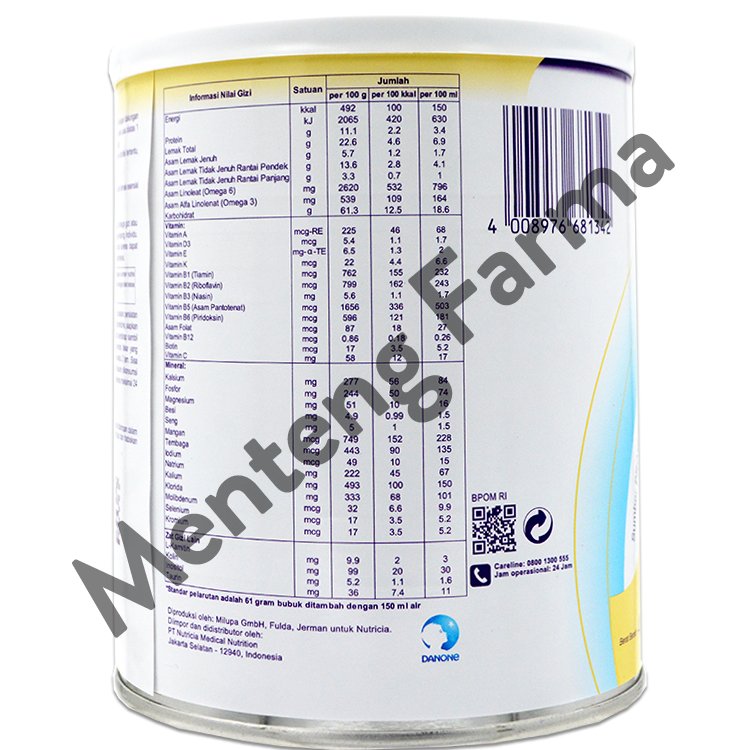 Nutricia Nutrinidrink Powder Vanila 400 gram - Menteng Farma